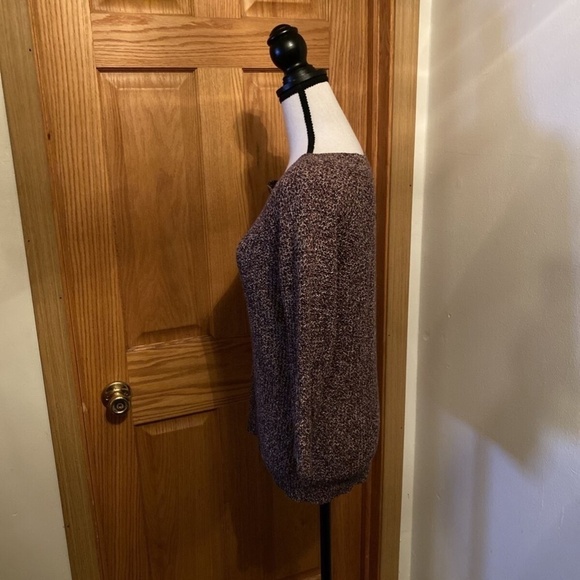 Club Monaco Medium Multi-Color Scoop Neck 3/4 Sleeve Marled Sweater - EUC - Picture 2 of 5